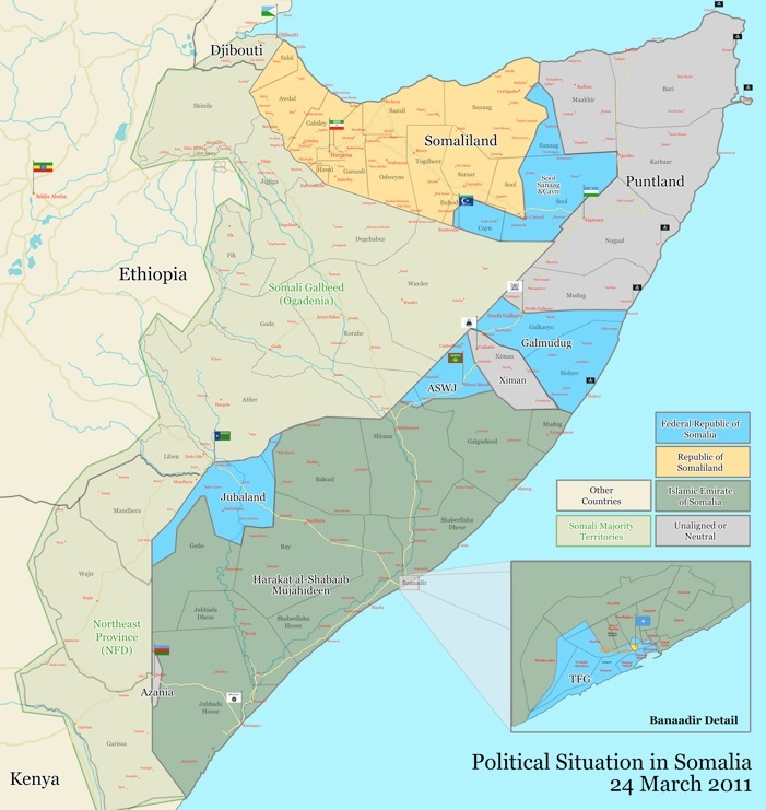 Somalia Political Map