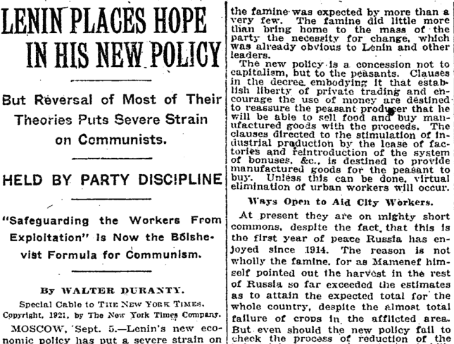 lenin policies