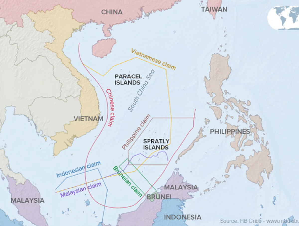 South China Sea Islands Map Competing Claims In The South China Sea Viewed Through International  Admiralty Law - Inquiries Journal