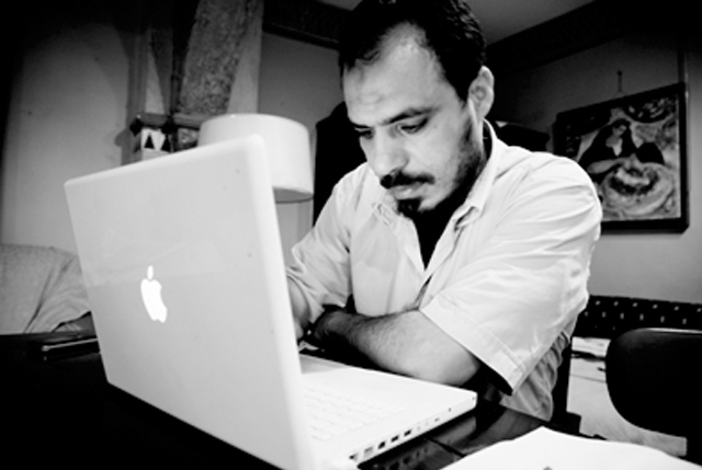 Ghazl el-Mahalla labor leader Kamal el-Fayoumi experimenting with Twitter.