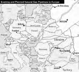 Russia derives much of its international influence from oil and natural gas supplies to Europe, prompting its recent boisterousness.