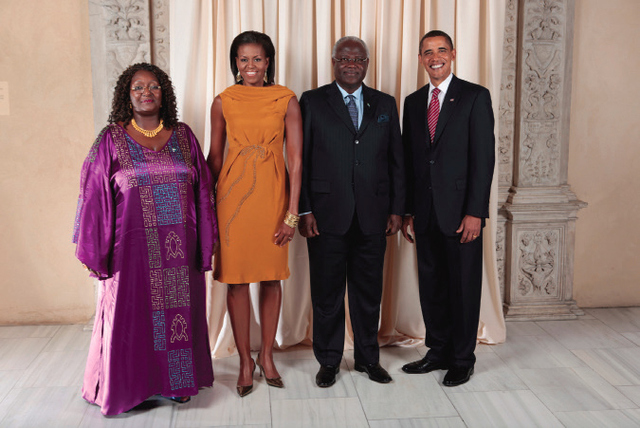 President Ernest Bai Koroma with US President Barack Obama: A clear example of Sierra Leone's Attempts to Establish democratic traditions