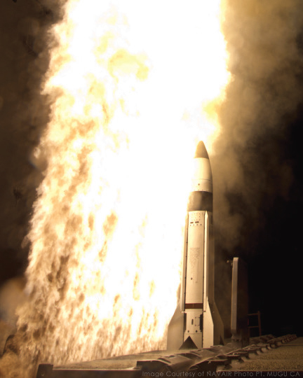 SM-3 Missile Launch from Guided Missile Cruiser. Such missiles and ships will form the Ballistic Missile Defense Shield over Europe