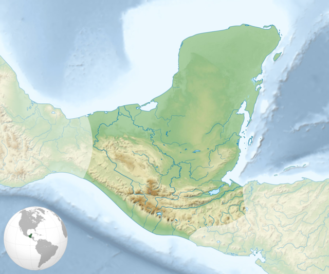 Map of ancient Maya civilization