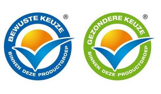 Figure 2. Shows two Dutch front of pack labels. 