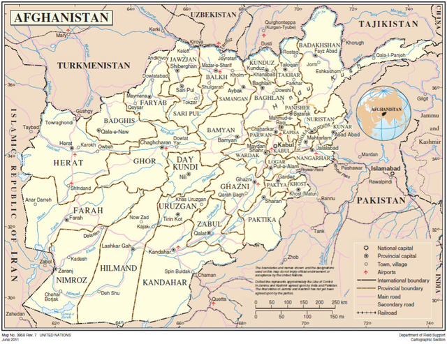 Map of Afghanistan