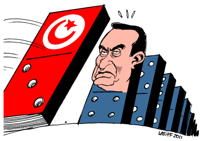 Tunisia domino effect: Arab Spring