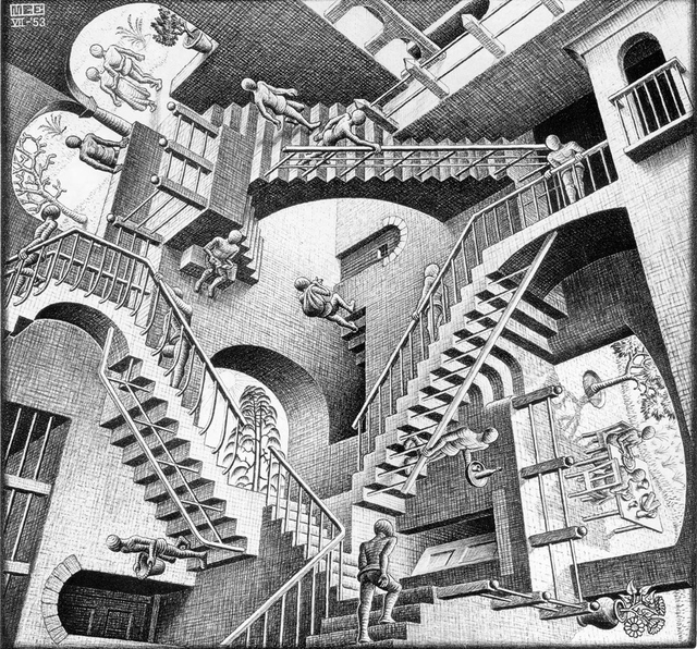Relativity, Escher 1953