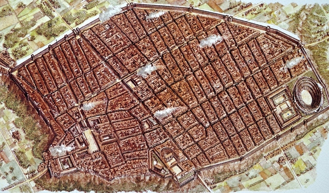 A map of Pompeii