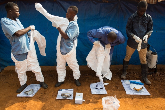 Health workers responding to west african ebola epidemic