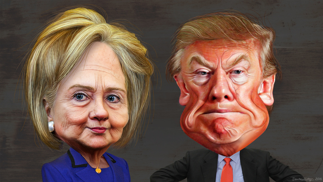 Trump and Clinton