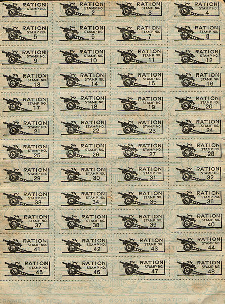 World War II Ration Stamps