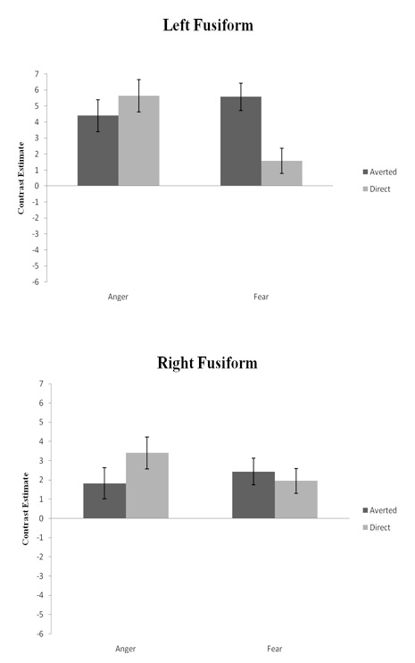 Figure 3: Right and Left Fusiform