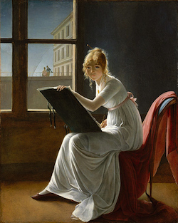 Young Woman Drawing