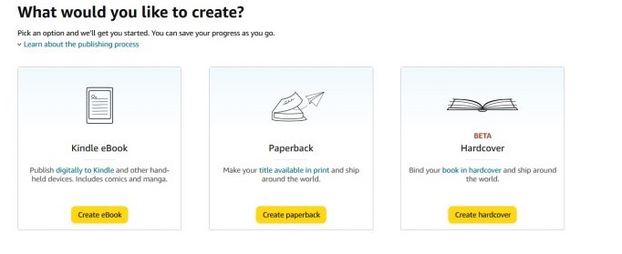 Amazon KDP bookshelf