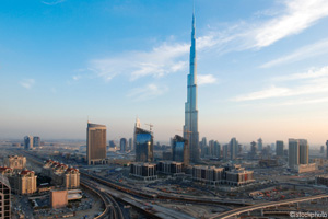 The Burj Khalifa, formerly the Burj Dubai, is the world's tallest building