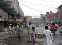 A street scene in Peshawar, Pakistan, the recruitment base for Soviet jihad
