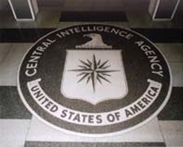 The Central Intelligence Agency’s lobby seal.