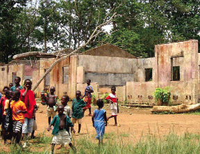 The RUF destroyed schools like this one in their campaign to 
