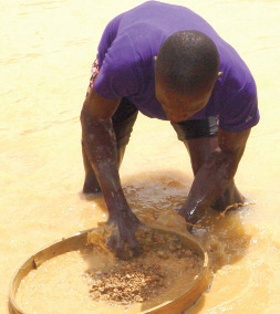 Alluvial mining remains a major source of hard currency earnings in Sierra Leone